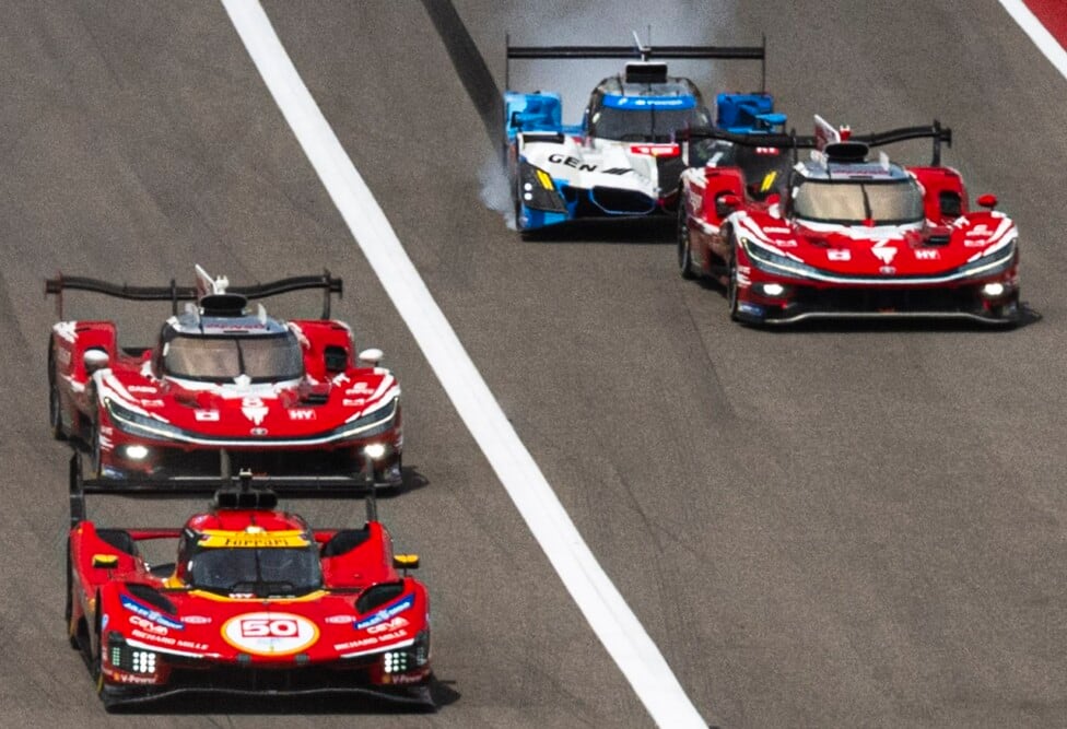 El destino le guiñó un ojo a Ferrari en Austin: el Toyota se rompió a quince del final y los de Maranello levantaron los brazos