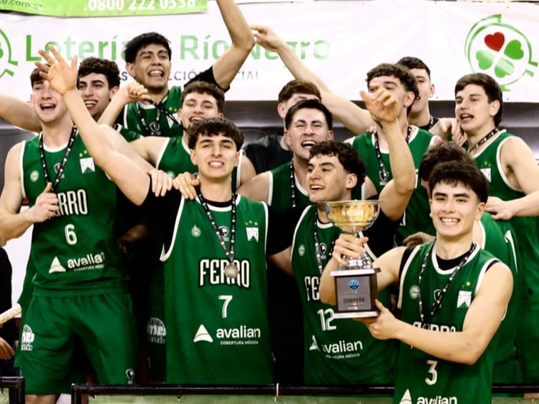 Ferro se coronó en Viedma y gritó campeón del básquet formativo U21