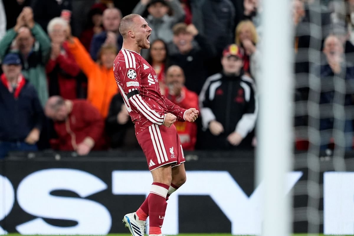 Mac Allister hizo tronchar Anfield y dejó al Liverpool con el primer triunfo en Champions