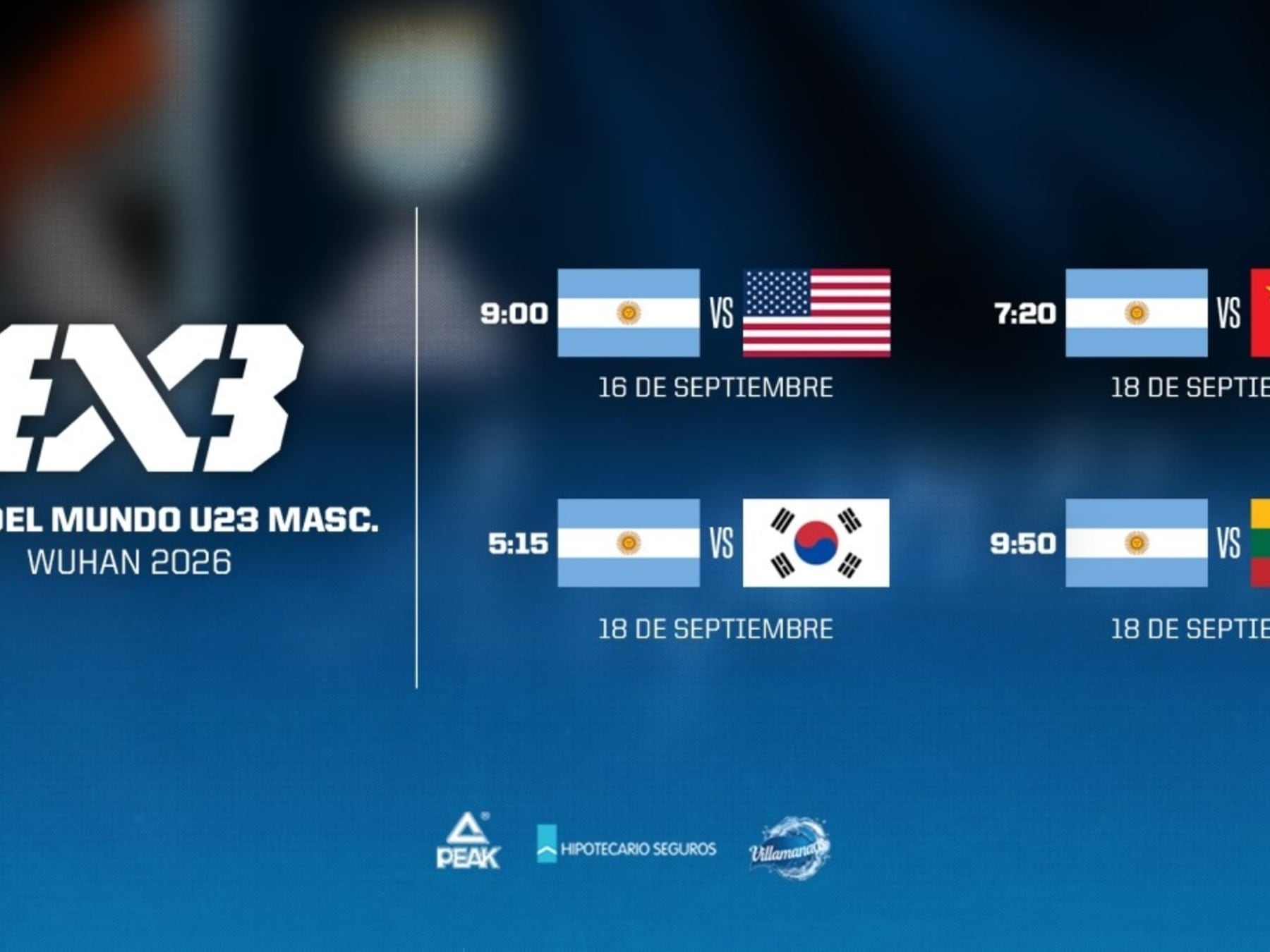 Argentina calienta motores en Wuhan: el debut es contra Estados Unidos y el reloj ya corre