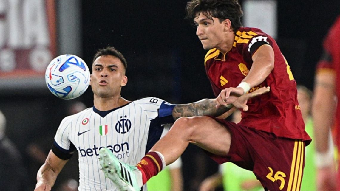 Lautaro se despachó con un doblete ante Roma y ya palpita la Selección