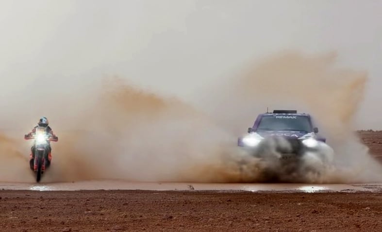 Salto al vacío: Cavigliasso y Pertegarini se prueban en la máxima categoría del Rally de Marruecos