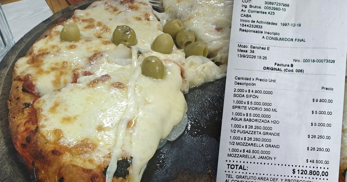 Una pizza porteña: la cuenta de El Cuartito que volvió a abrir el debate sobre cuánto sale comer afuera