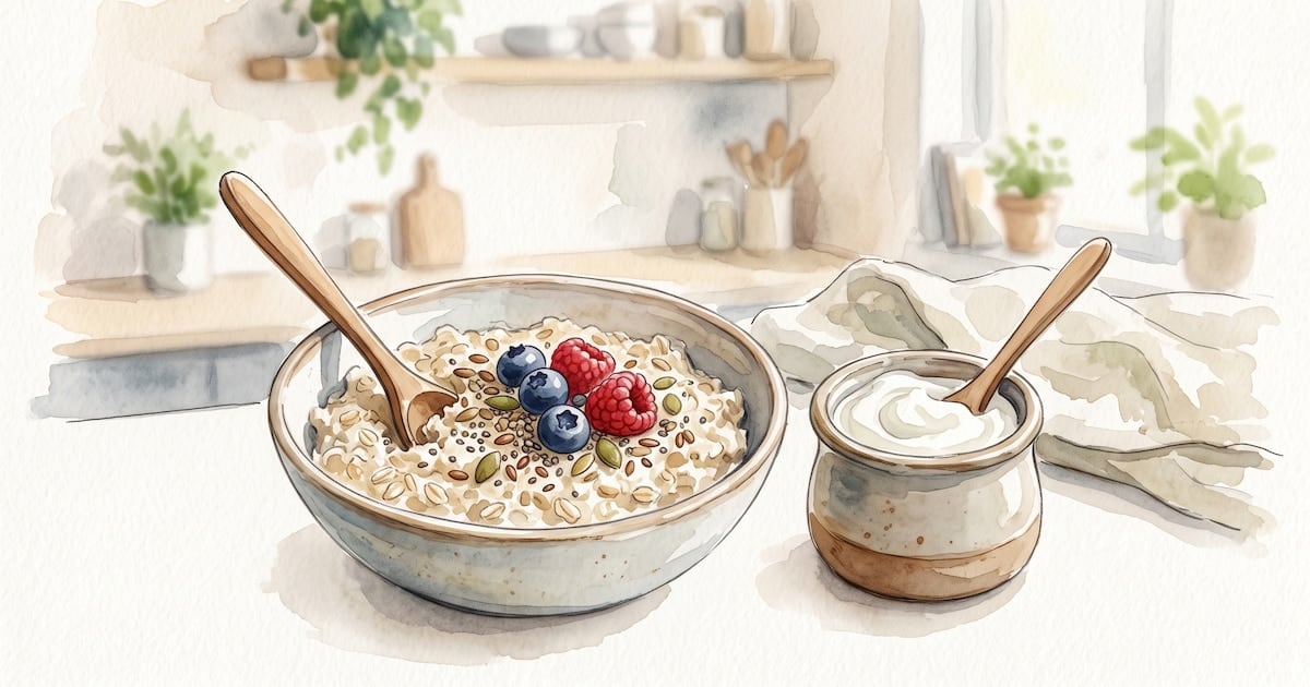 Avena y yogur griego: dos aliados con roles distintos para ir al baño sin esfuerzo