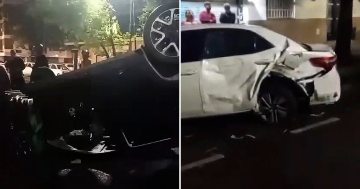 Volcó alcoholizada en Caballito y dejó cinco heridos: una conductora detenida con 1,79 g/l de alcohol en sangre