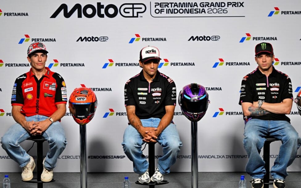 Aprilia, mano a mano con su propio dilema: ordenar a sus pilotos para frenar a Márquez en MotoGP